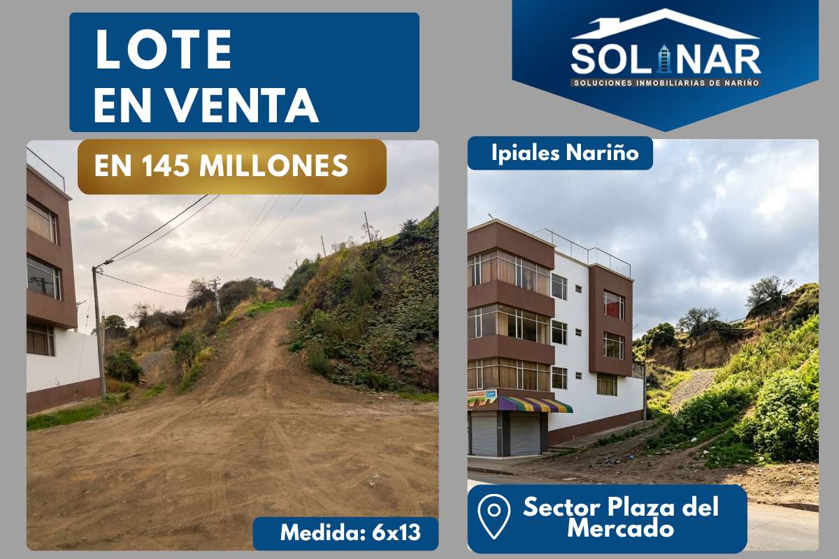 LOTE EN VENTA SECTOR PLAZA DEL MERCADO Cod.L114