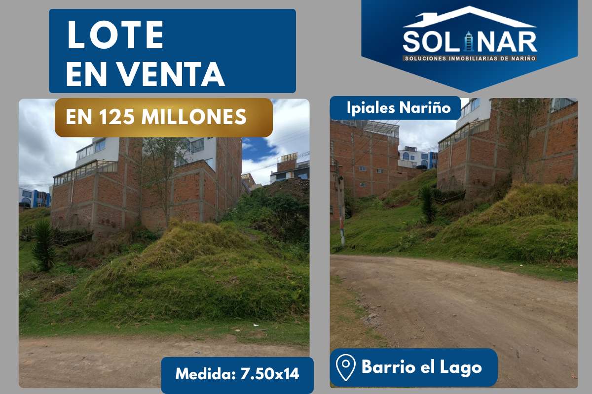 LOTE EN VENTA BARRIO EL LAGO Cod.L055