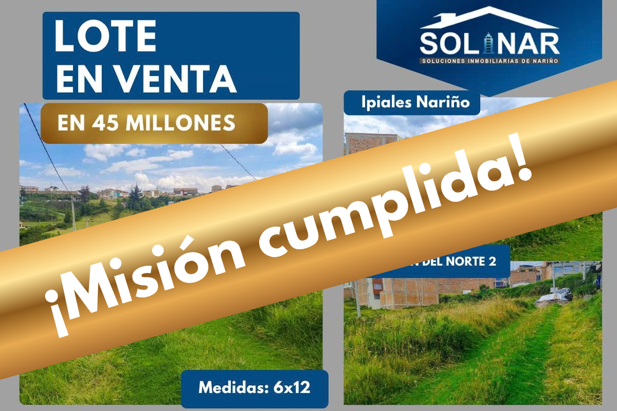LOTE MEDIANERO EN VENTA JARDÍN DEL NORTE 2 Cod.L107