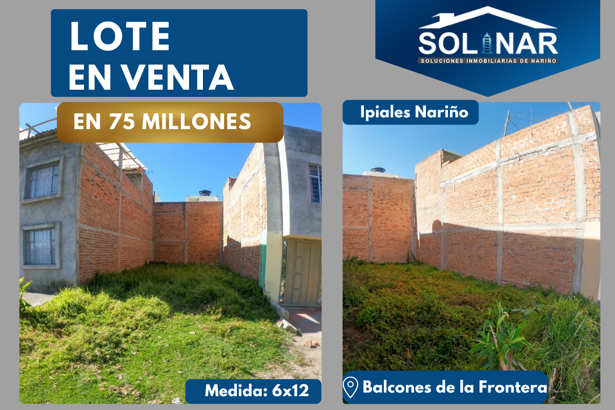 LOTE EN VENTA BALCONES DE LA FRONTERA Cod.L106